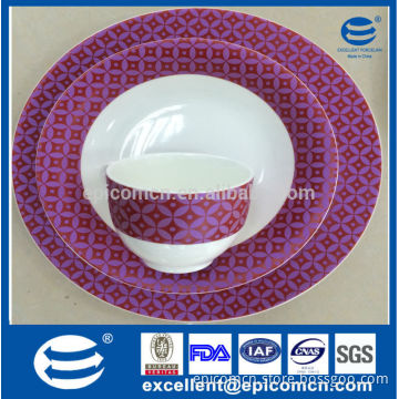 30pcs round wholesale new bone China dinnerware set, porcelain and ceramic tableware wholesale